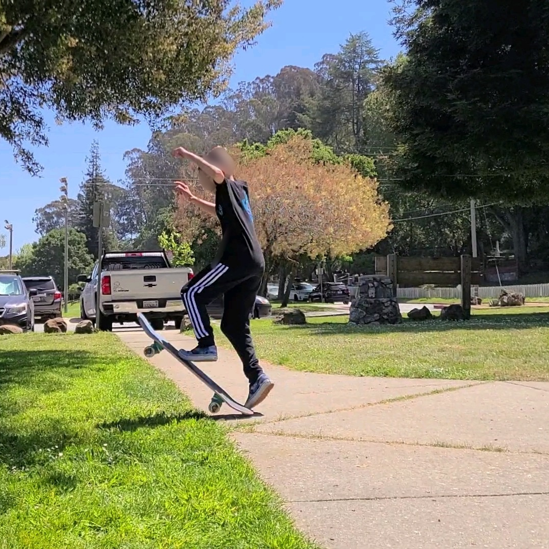 Sean skateboarding