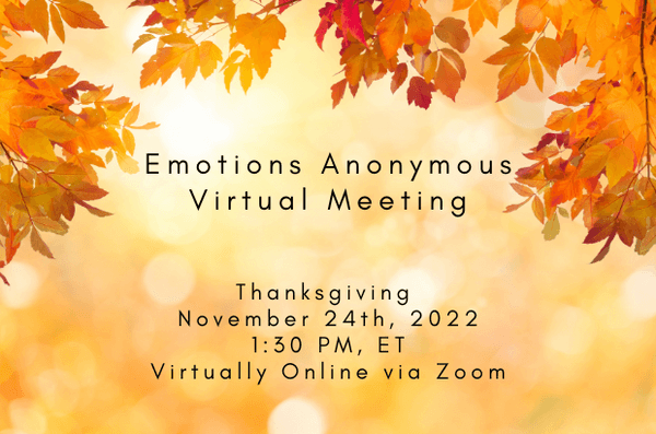 Emotions Anonymous 12 Step Program of recovery