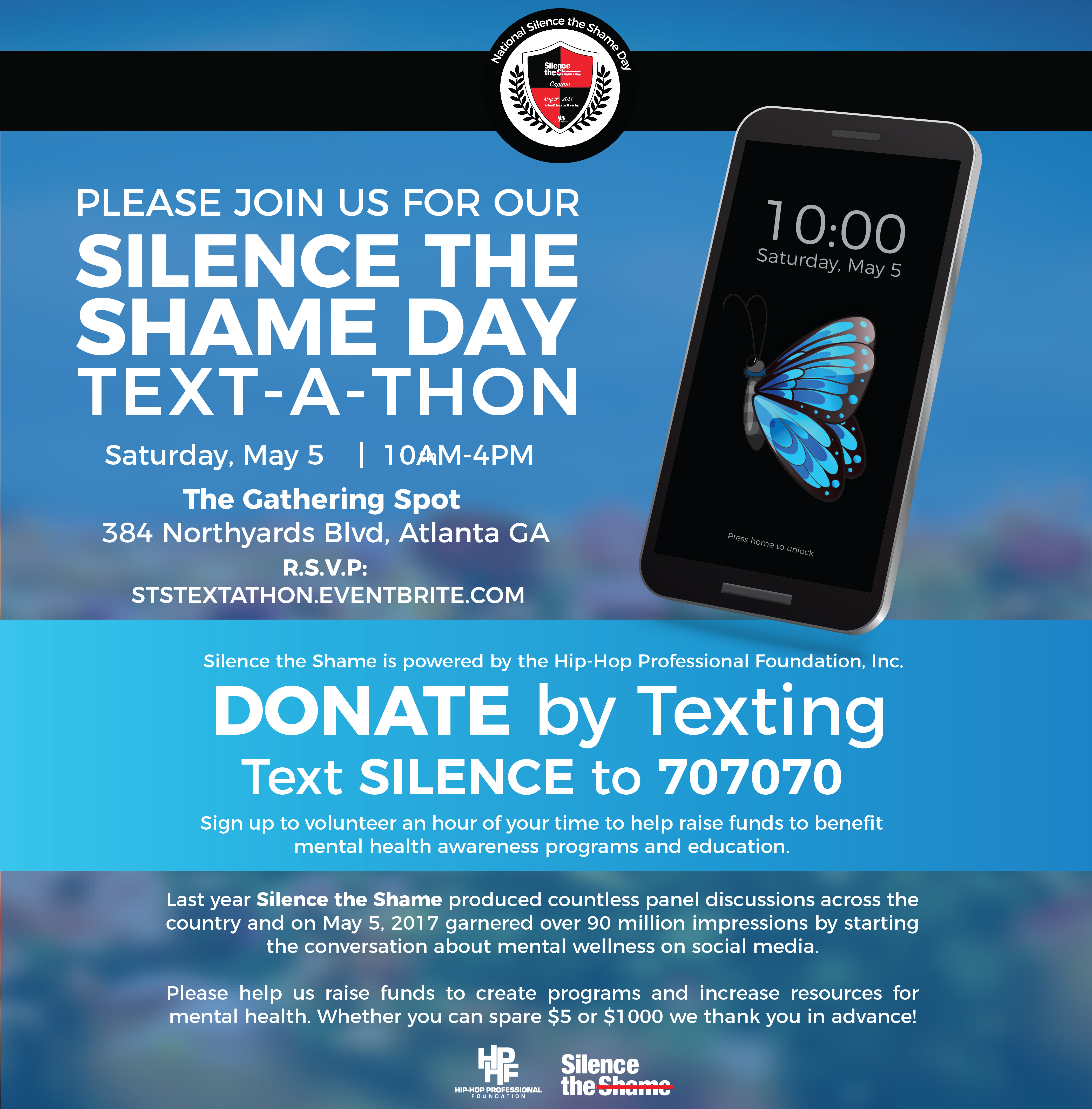 Silence the Shame Text-a-Thon