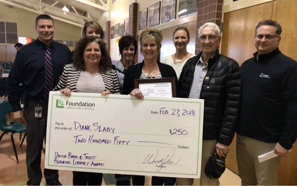 Diane Slaby, Union Bank & Trust Award for Excellence in Financial Literacy Education 