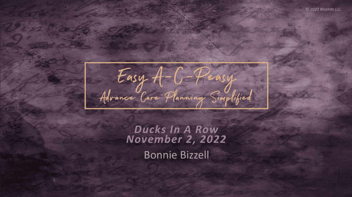 Advance Directives for Healthcare