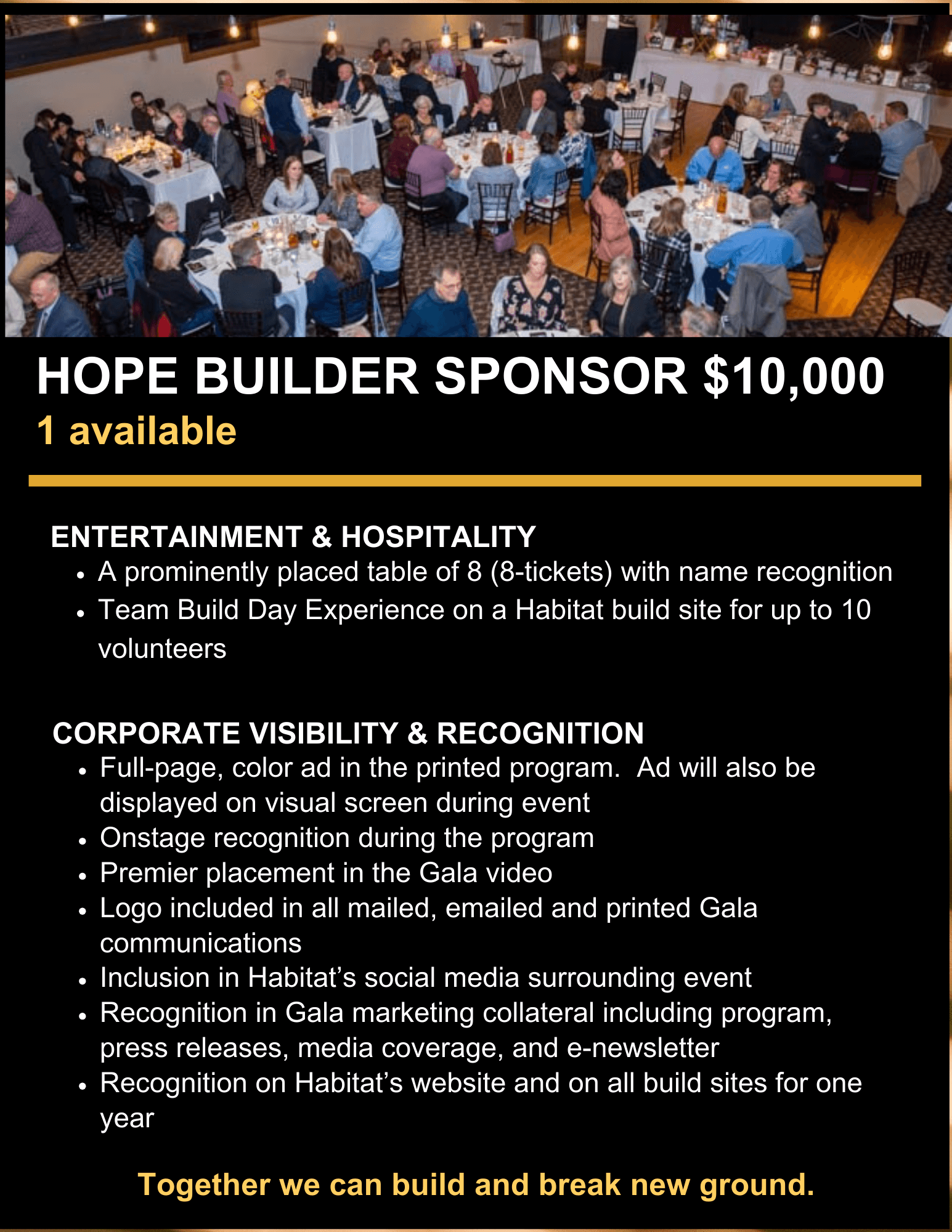 Hope Builder Sponsor