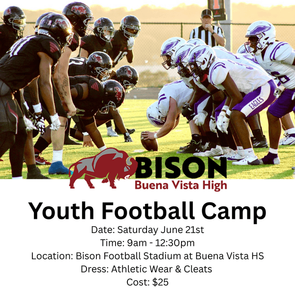 Buena Vista High School Youth Football Camp