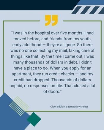 older man on couch in apartment