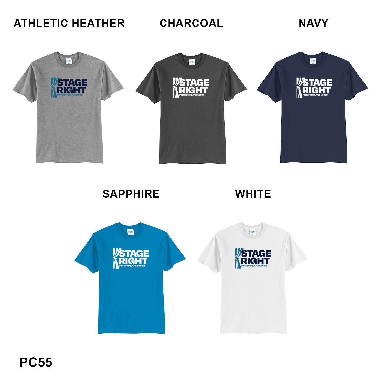 2026 NEW STAGE RIGHT LOGO - UNISEX Port & Co™ Core Blend Tee