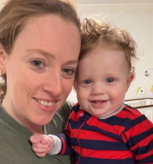 Laurel (with future staffer Maverick)