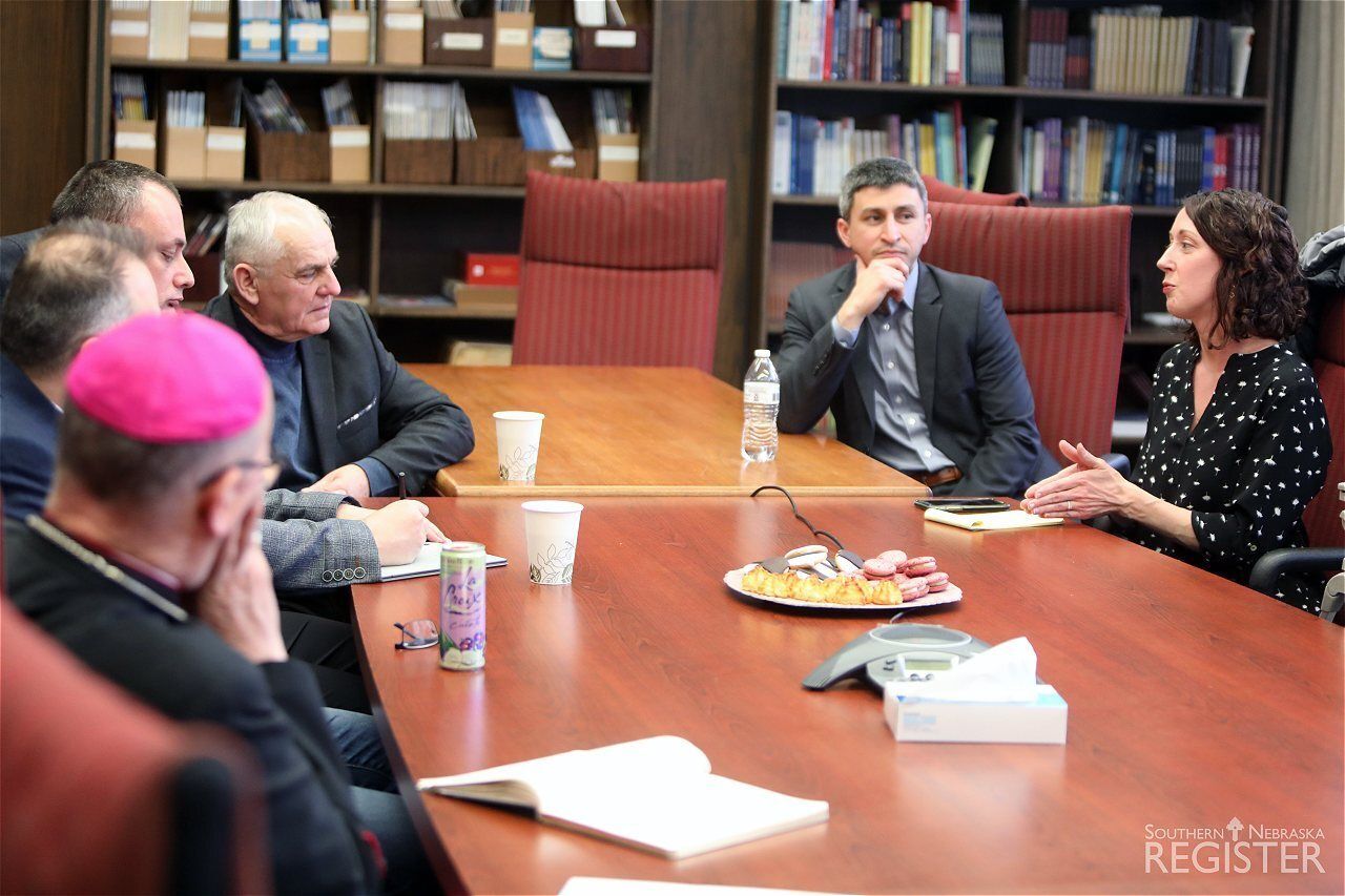Bishop meets with Ukrainian faith leaders and CSS team members