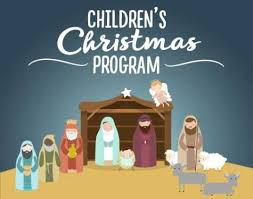 Sunday School Christmas Program--Sunday, December 18, 11:00