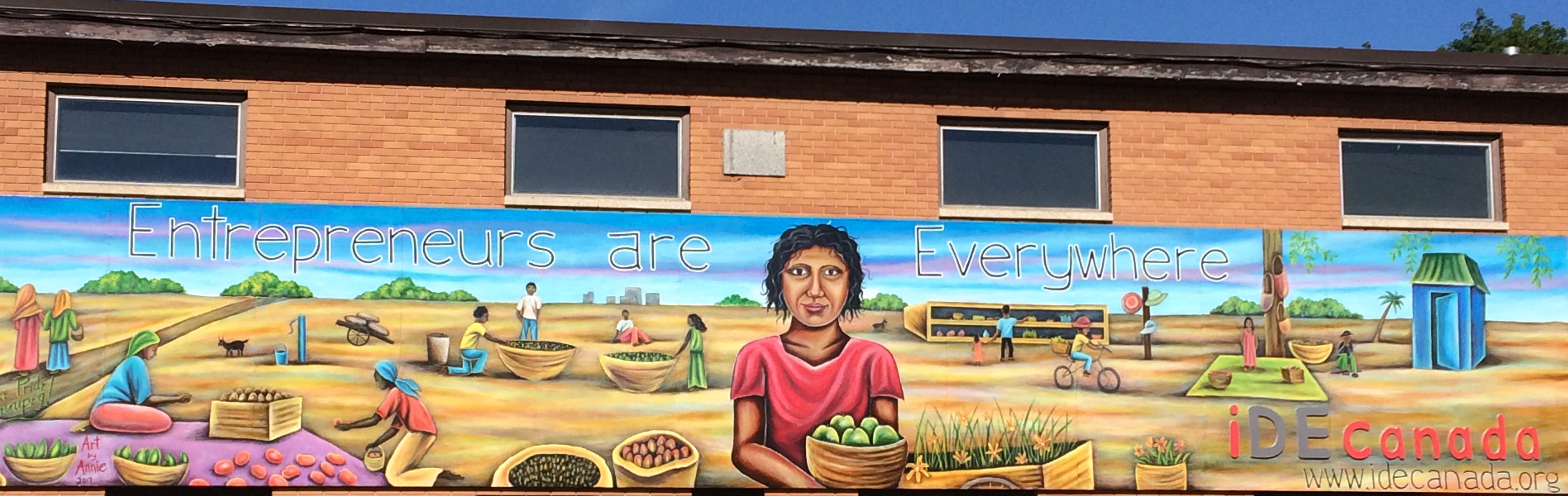 iDE Canada Celebrates Unveiling of New Mural
