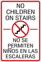 No Children on Stairs (English & Spanish)