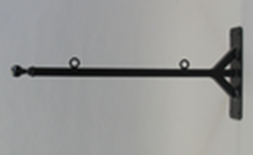 M4045 - Wrought Iron Straight Shaft Bracket