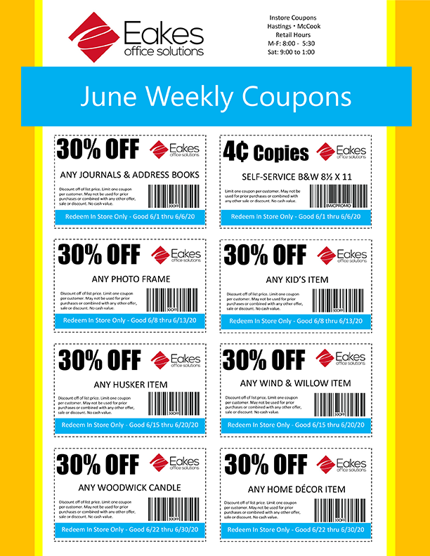 Monthly Retail Coupon Flyer