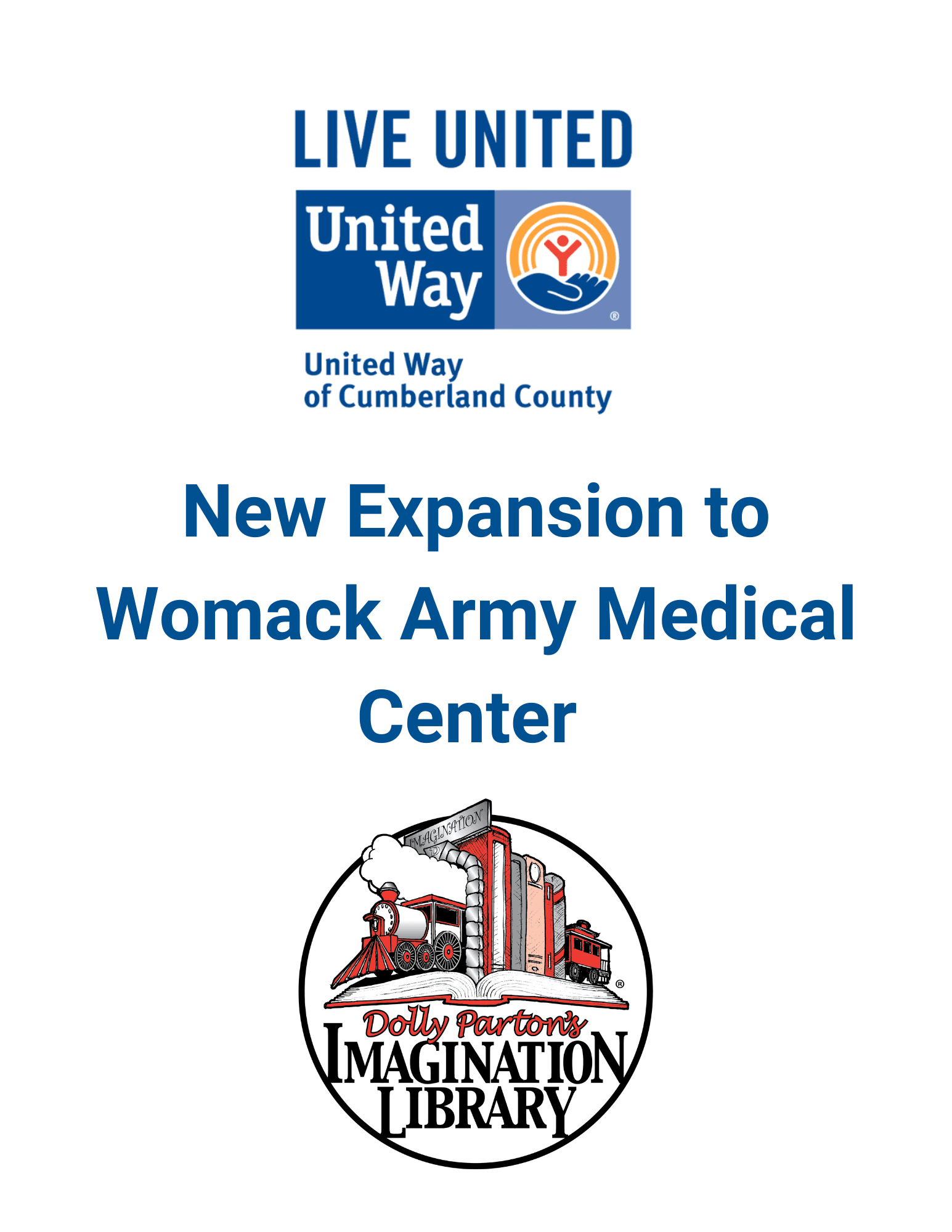 United Way Expands Dolly Parton Imagination Library to Military Families at Womack Army Medical Center.