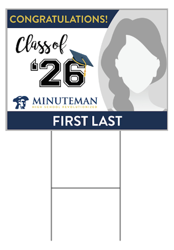Minuteman Class of 2026 Yard Signs -  with Photo