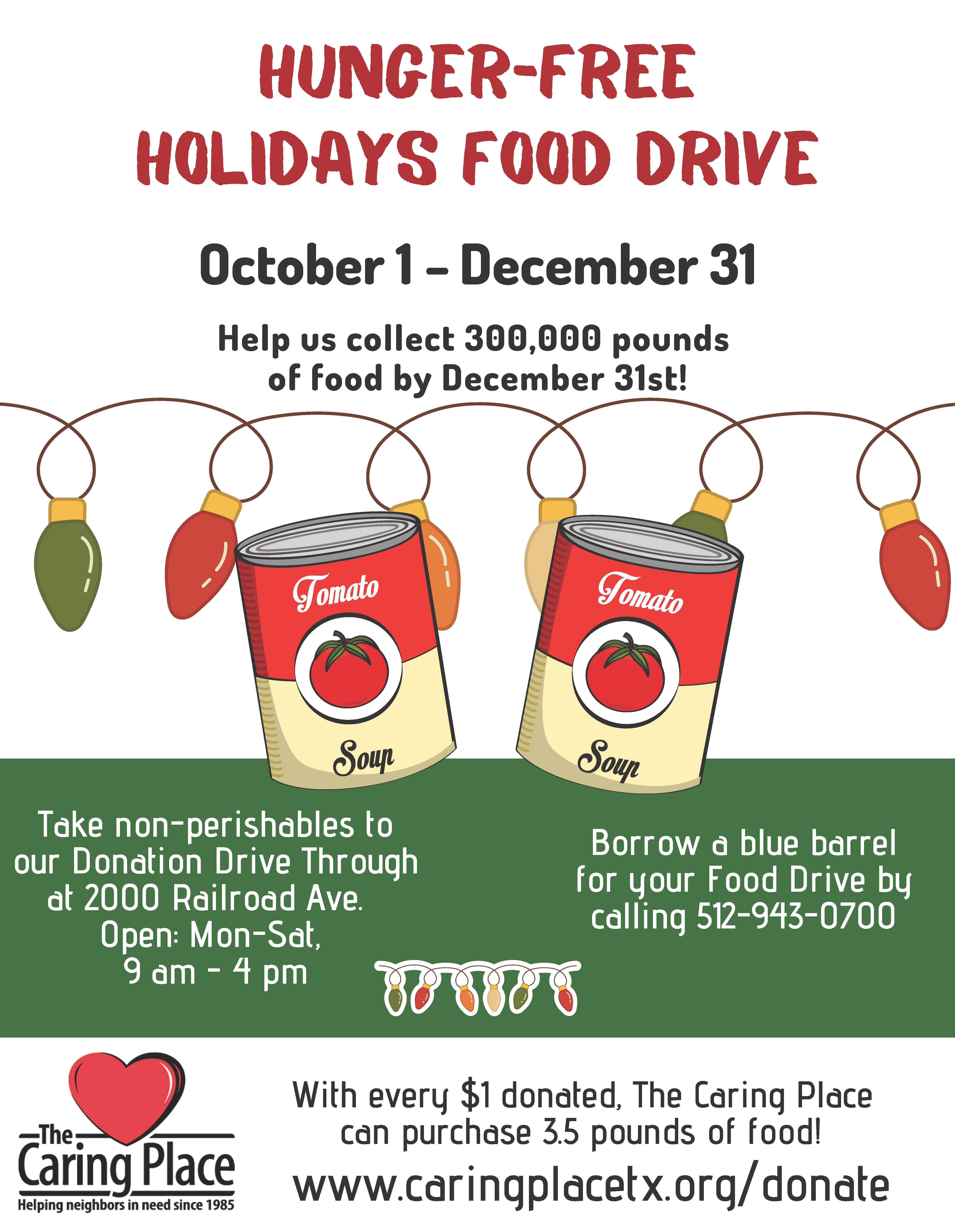 holiday canned food drive