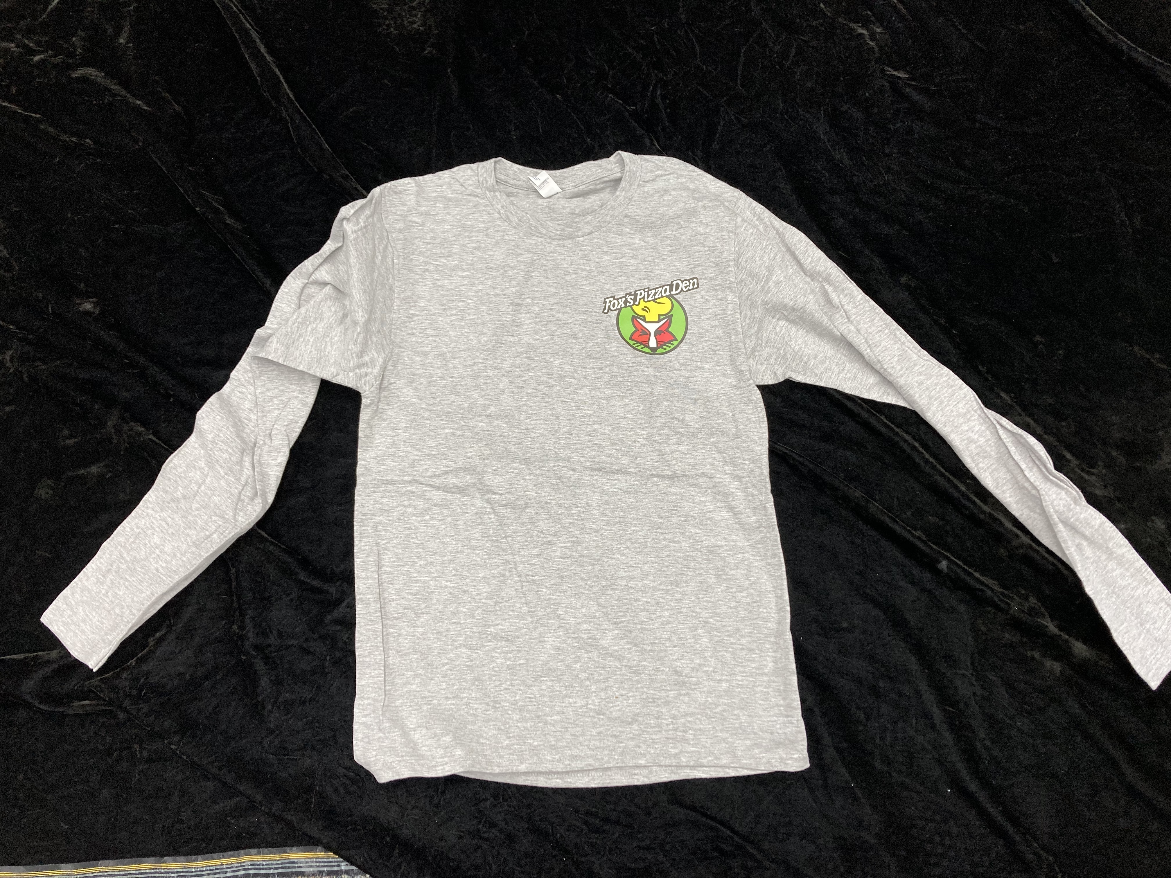 SALE Fox's Logo - Medium Light Grey Long Sleeve (District)