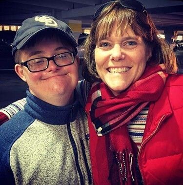 Keynote Speaker Beth Foraker with her son Patrick