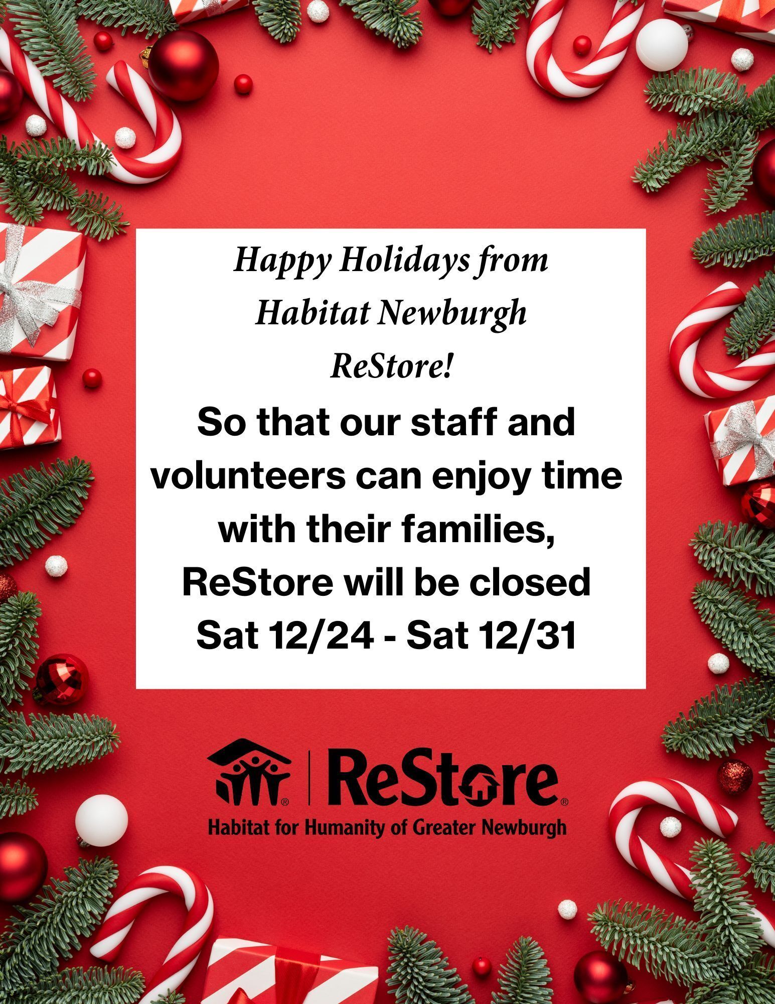 ReStore Holiday Hours