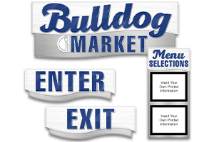 Silver Script Line Sign Collection