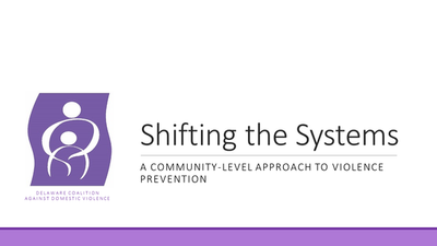Shifting the Systems: A Community-Level Approach to Prevention