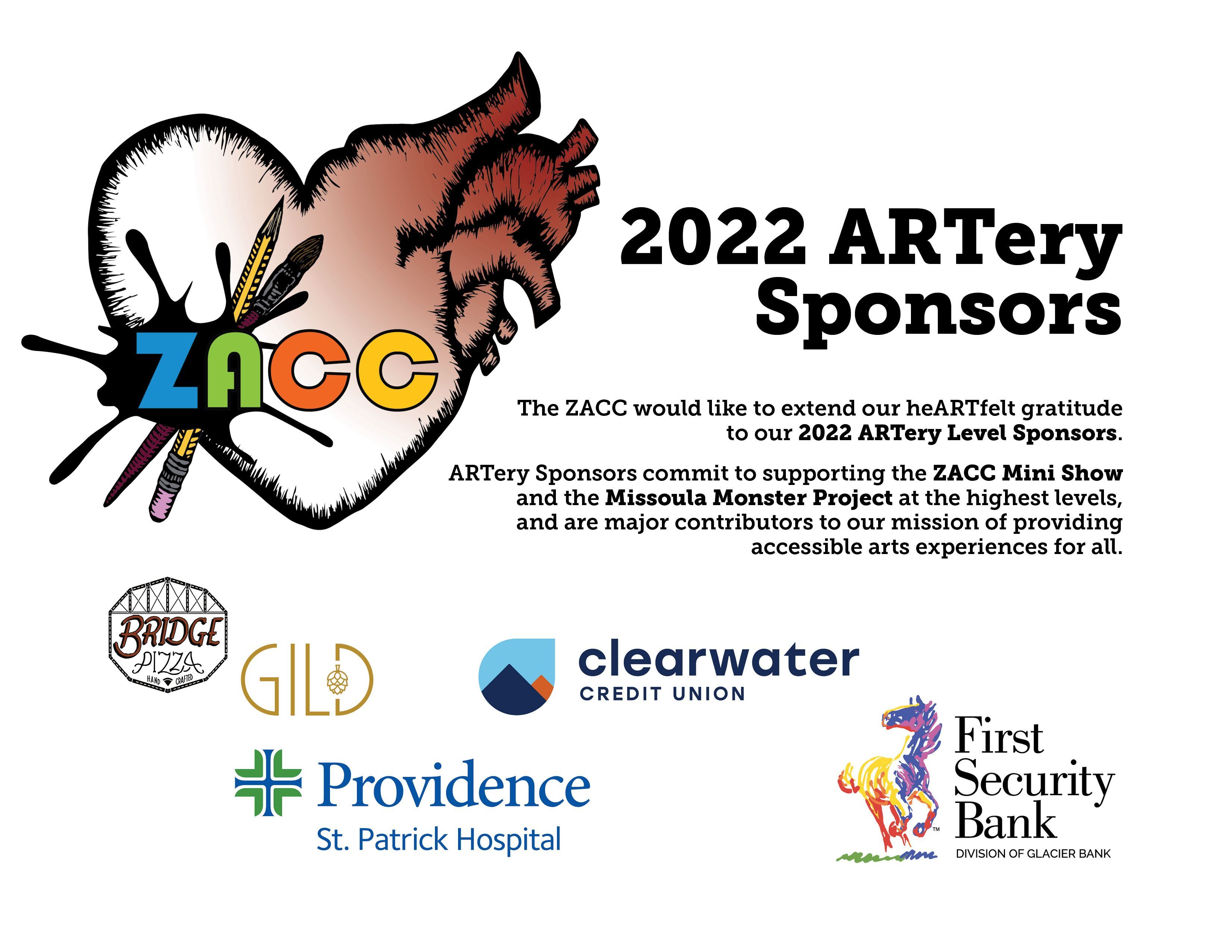 2022 ARTery Sponsors