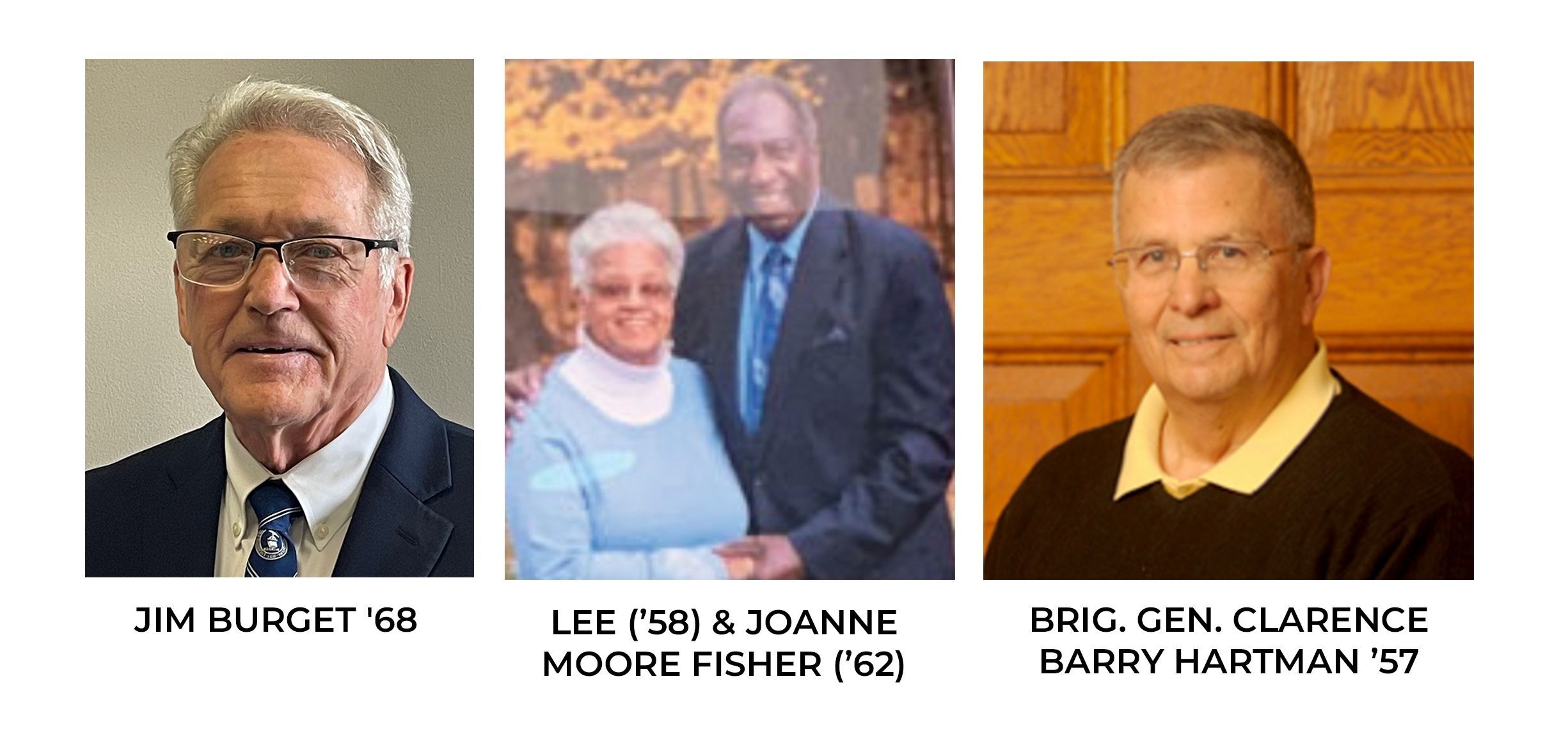 A paneled set of images displaying photos of this year's Distinguished Alumni recipients.