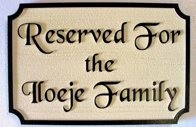 D13282 - Reserved Pew Plaque for Church