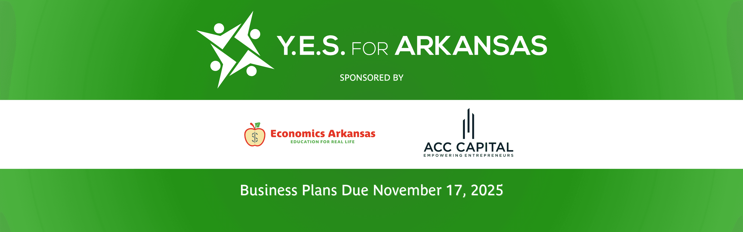 green and white graphic for company logos and text "Youth Entrepreneurship Showcase" 