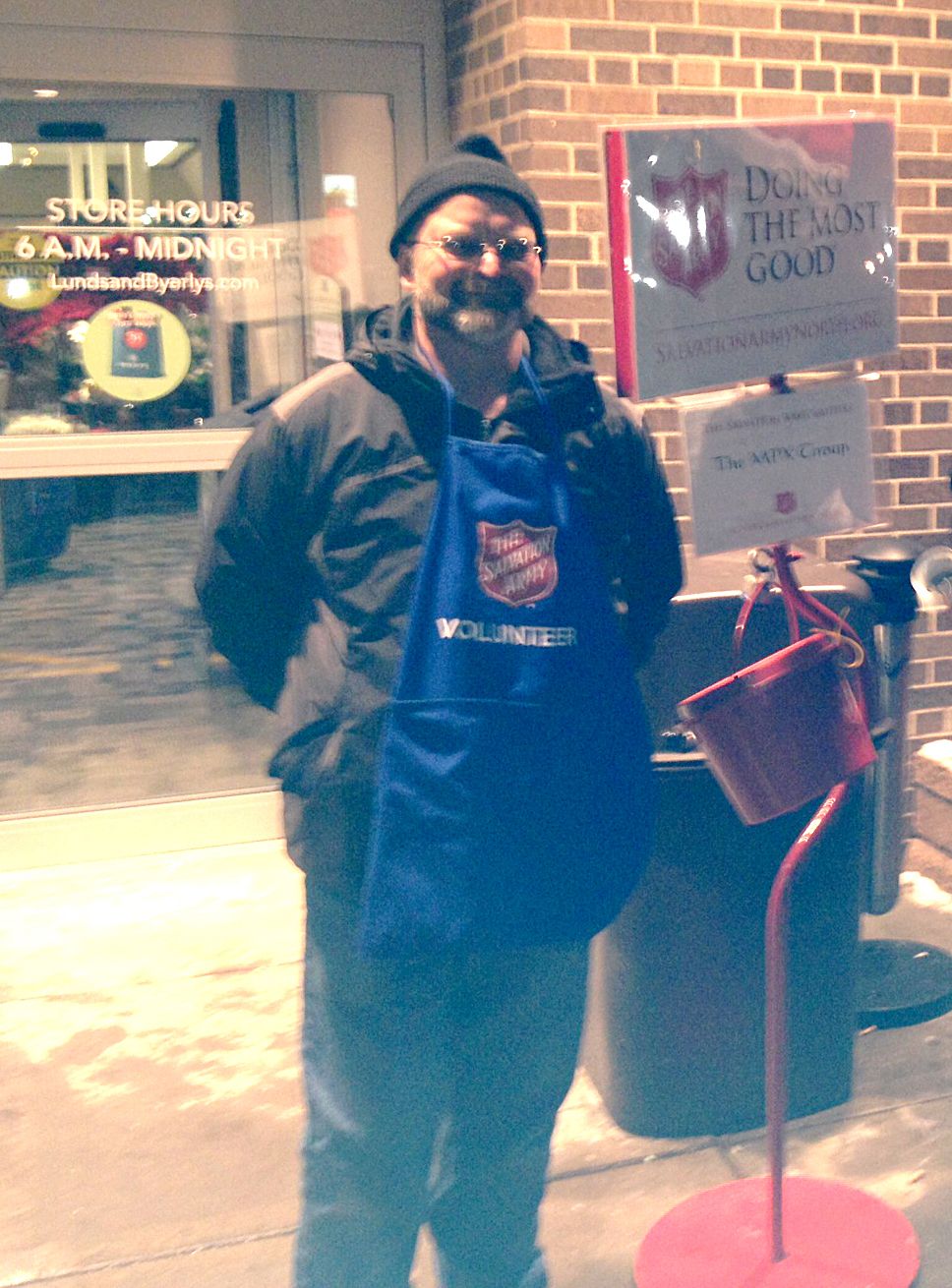 Ringing the Bell with Salvation Army