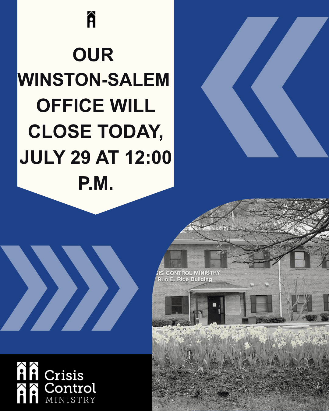 Winston-Salem Office Will Close at 12:00 p.m. July 29