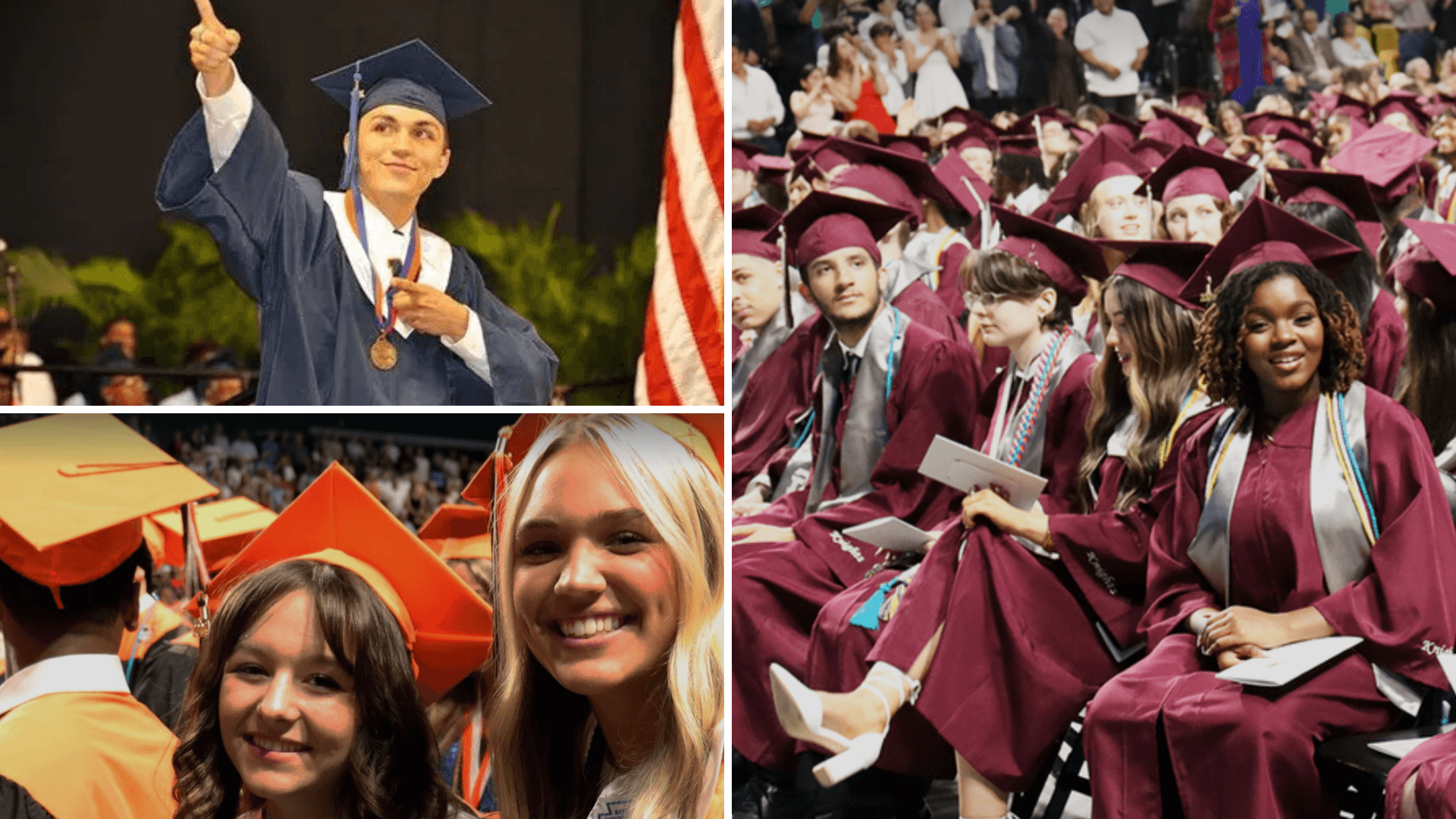 Student graduating from CCPS High Schools