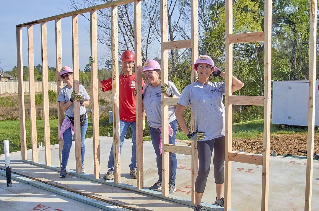 Construction Volunteer Smiling