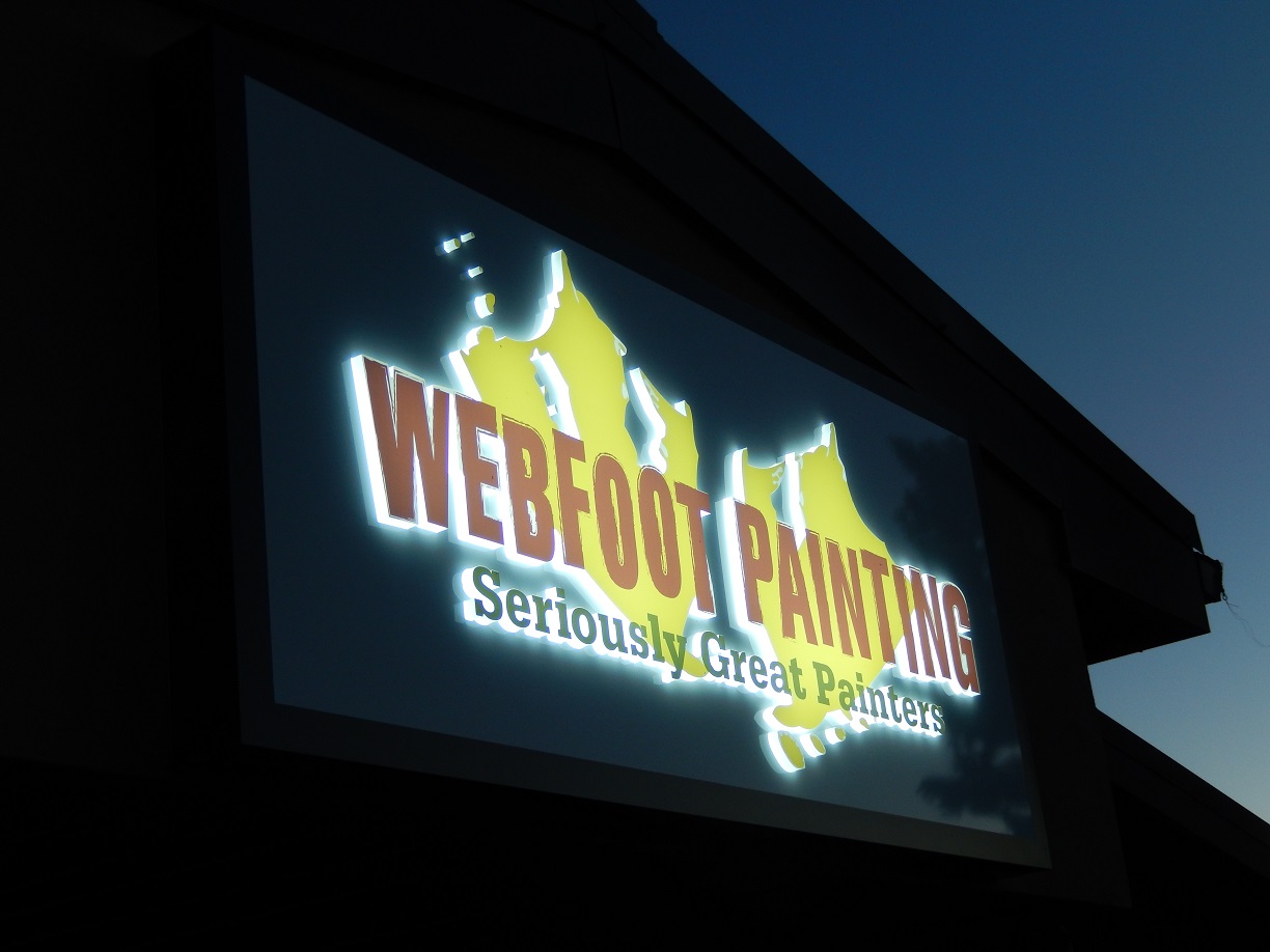 Outdoor Lighted Sign Panels