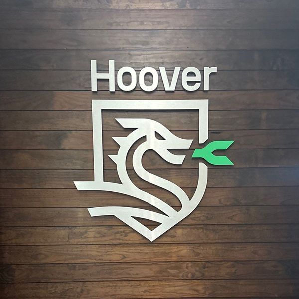 Hoover Wood Products Dimensional Letters and Logo