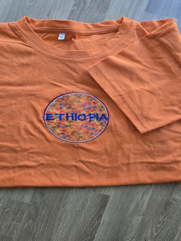 T-Shirt Orange Short Sleeved XL