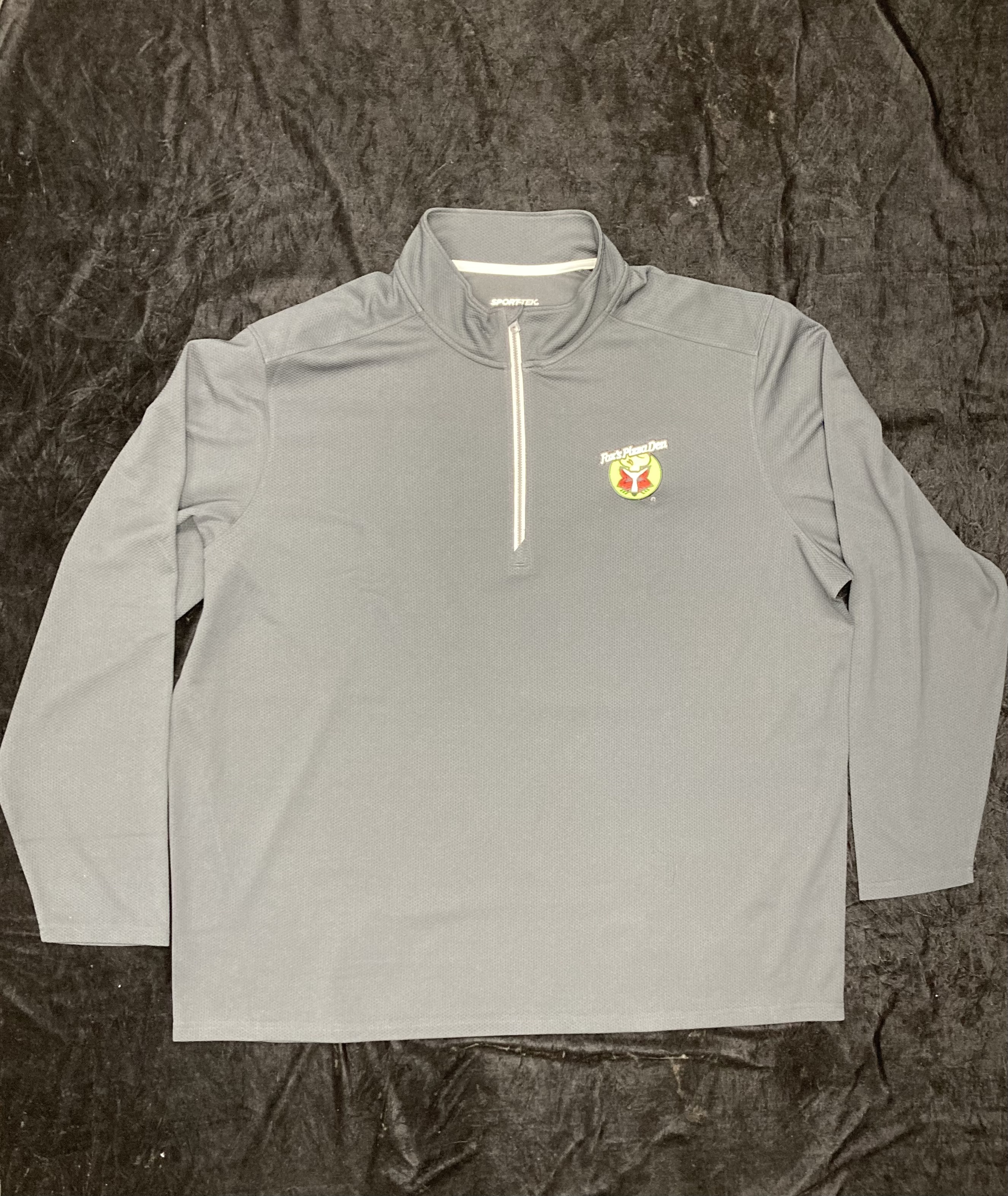 SALE Fox's Logo - 3XL Black Moisture-Wicking Quarter-Zip