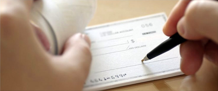how to write a check without cents