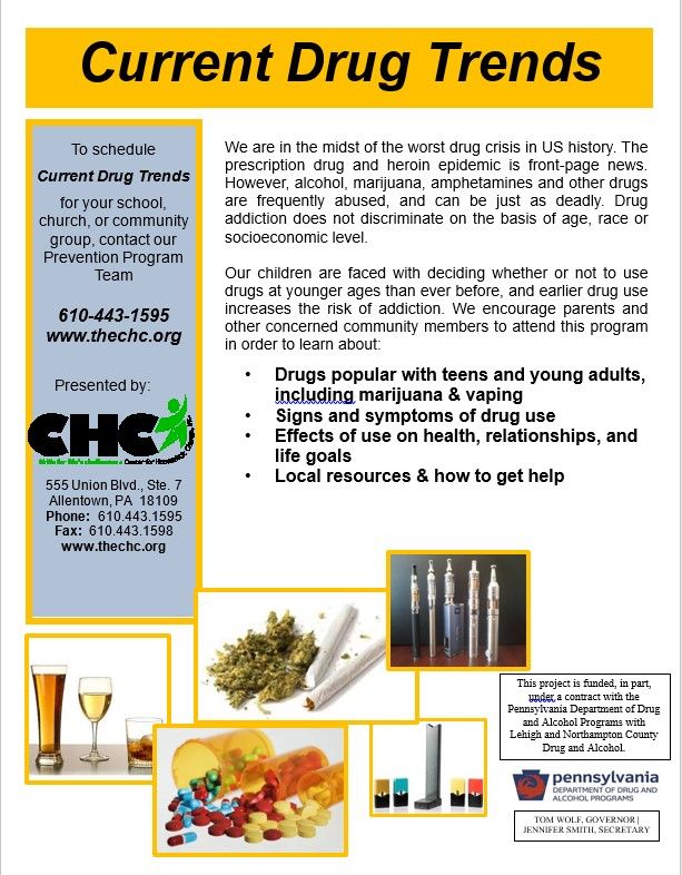 Current Trends in Drugs & Alcohol Flyer