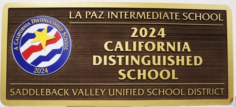 FA15657A - Carved Sign for "La Paz Intermediate School''