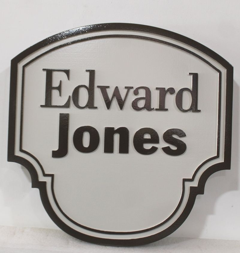 C10999A- Carved 2.5-D Multi-Level  HDU   Sign for "Edward Jones" Investment Company