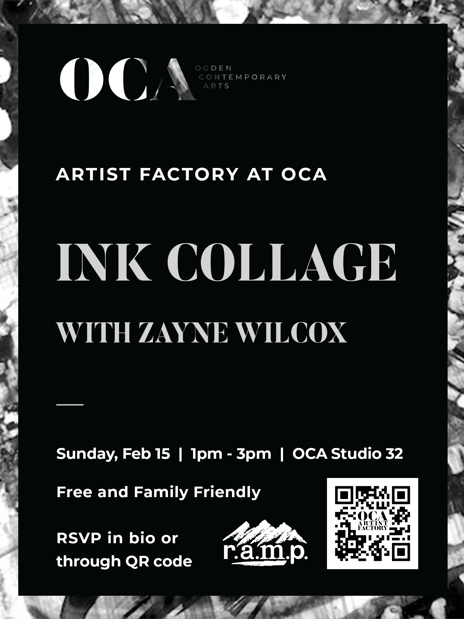 Artist Factory Workshop: Ink Collage with Zayne Wilcox
