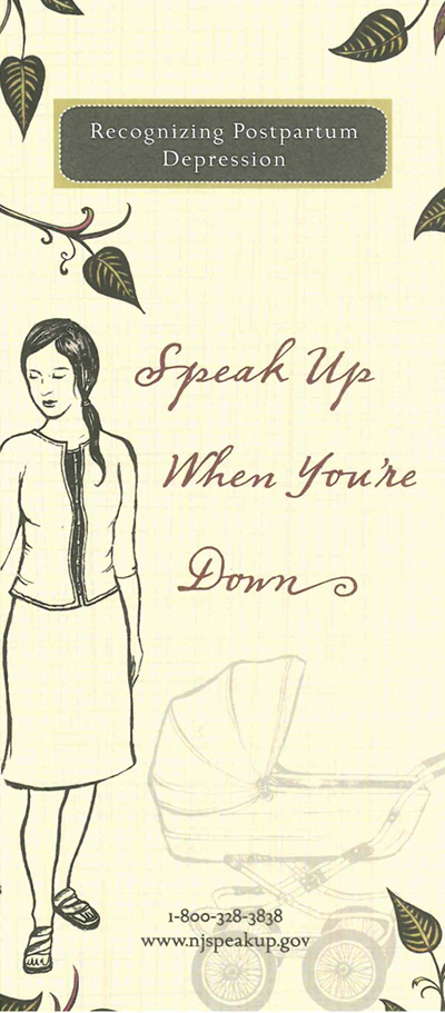 Speak Up When You're Down Brochure