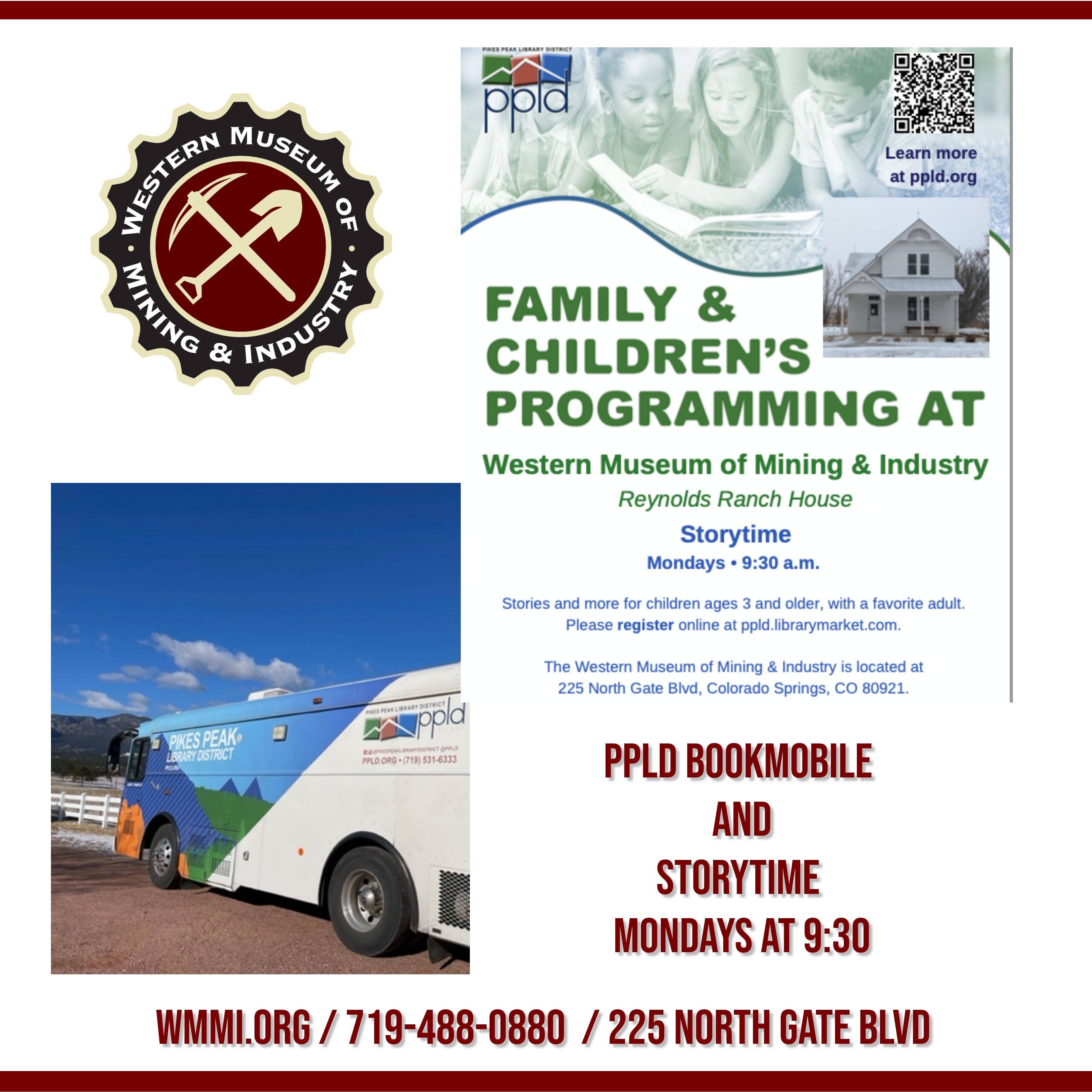 PPLD Storytime and Bookmobile at the Reynolds Ranch House