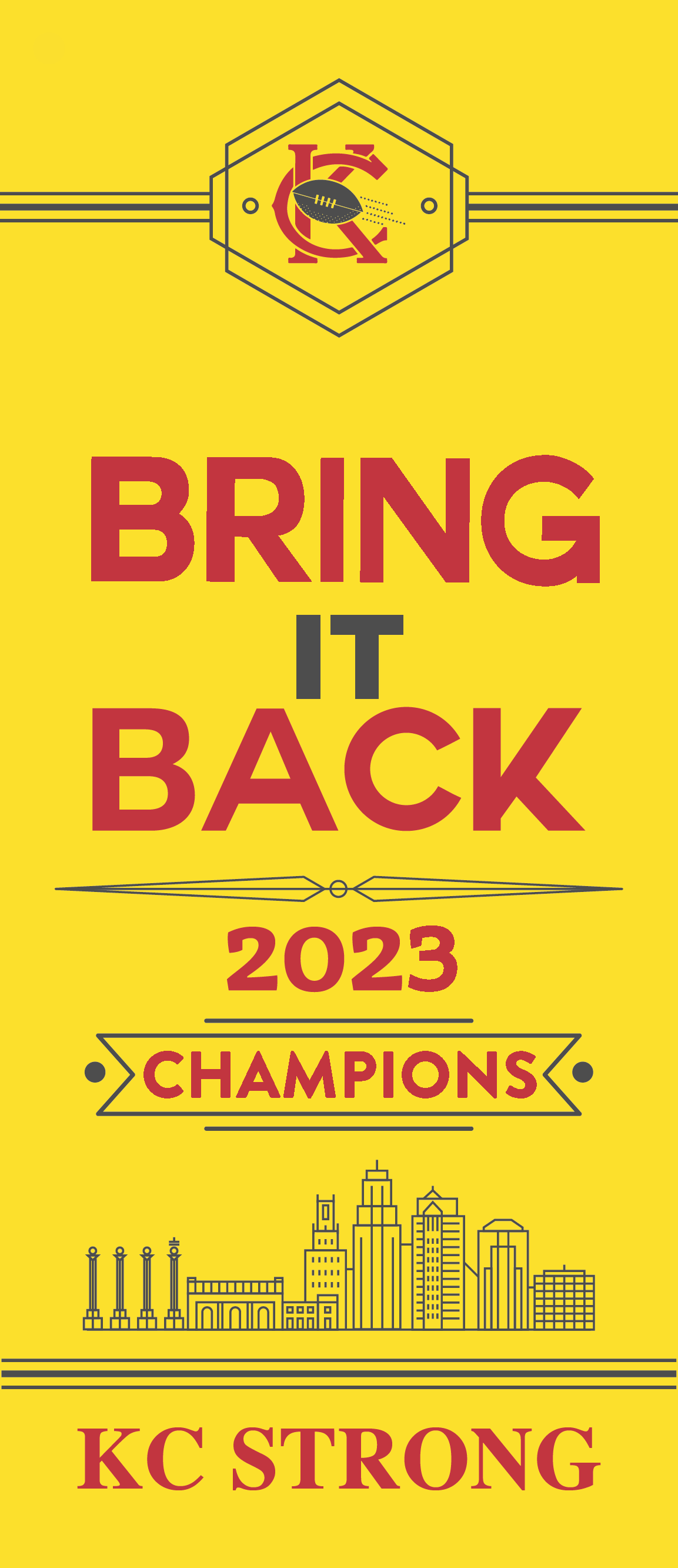 15"x36" Champions Bring It Back Banner