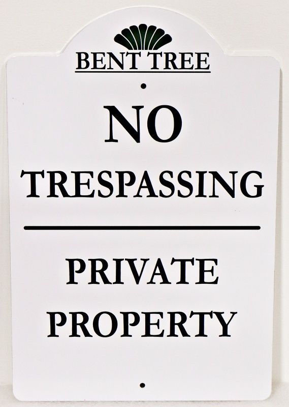 KA20753A - Carved and Sandblasted HDU No Trespassing and Private Property Sign